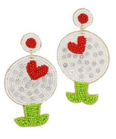 Boucles d'oreilles tendance en forme de lèvres perlées faites à la main, bijoux pour femmes, collection Saint-Valentin, par MD HANDICRAFTS