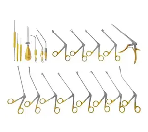 Ensemble d'instruments de chirurgie endoscopique des sinus FESS de qualité supérieure, en acier inoxydable, manuel, homologué CE, classe I ISO13485 - Product Image 1