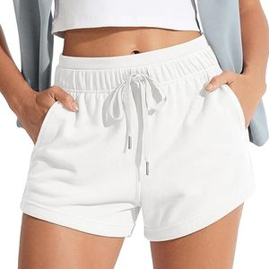 Summer Korean Streetwear <b>Board</b> <b>Shorts</b> <b>Women's</b> Mid Waist Regular Fit Thin Wide Leg Solid Color Casual <b>Shorts</b> - Product Image 1