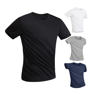 Camiseta Premium para Hombre, Transpirable, de 210 gramos, Poliéster/Algodón, Tacto Suave, Estilo Casual, Manga Corta, Cuello Redondo, Diseño Liso - Product Image 6