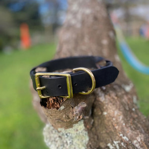 Collar de perro de cuero genuino trenzado de primera calidad, ajustable y cómodo, accesorio para mascotas para entrenamiento, paseos y uso diario, en venta. - Product Image 5