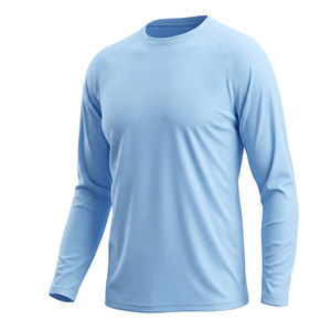 Men's Outdoor Raglan Sports T Shirt Crew Neck Breathable Quick Dry <b>Athletic</b> Running Men Training Shirt - Product Image 3