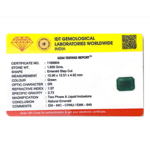 Certified Fine Green Zambian Emerald Loose Gemstone-8.25 Carat Pear Cut Wholesale Lot - Product Image 4