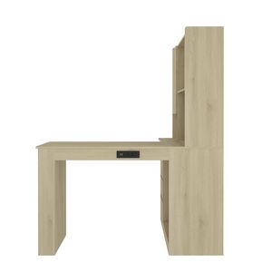 Bureau d'angle moderne pour la maison avec éclairage LED, chargeur, tiroirs et étagère – Bureau d'ordinateur durable pour l'étude ou le travail - Product Image 5