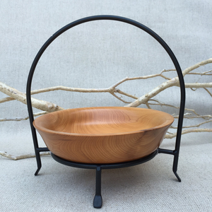 Frutero de Madera Hecho a Mano con Soporte, Cesta de Frutas de Madera para Cocina, Mesa de Comedor, Decoración del Hogar, Organización de Cocina, Comedor - Product Image 1