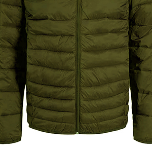 Custom Design Casual Lightweight Outerwear Warm Cotton Filled Nylon Polyester Padded Full Zip Cold Weather Winter Jackets Hooded - Product Image 3
