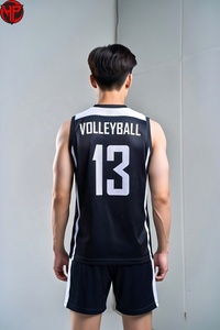 Uniformes de Voleibol para Mujer de Color Sólido Estampados de Fábrica, Venta al Por Mayor, Diseña Tu Propio Logotipo, 100% Poliéster Antibacterial Plus - Product Image 4