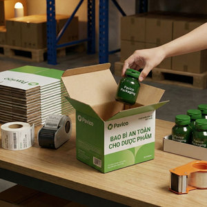 Bouteille en plastique PET ronde de 120 ml en vert opaque avec bouchon à ouverture facile pour comprimés pharmaceutiques et compléments alimentaires - Product Image 3