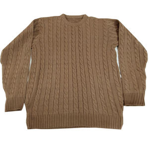 Suéter de punto vintage gris con cuello redondo para hombre, suéter transpirable antiarrugas para otoño - Product Image 6