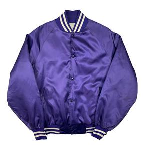 Chaqueta Universitaria de Satén Personalizada al por Mayor para Hombre, Talla Grande, Estilo Béisbol, Bordada, para Uso en Exteriores - Product Image 1