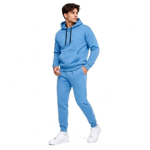 Ensemble de survêtement décontracté 2-en-1 pour homme en coton imprimé délavé à l'acide, avec sweat à capuche et pantalon de jogging, personnalisable, vente en gros - Product Image 1
