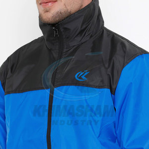 Chaqueta Cortavientos de Invierno para Hombre, Transpirable, Ecológica, con Cuello Alto, Logotipo Frontal, Nailon/Poliéster de Alta Calidad - Product Image 2