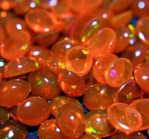 Orange Opal Genuine <b>Fire</b> Opal Natural Ethiopian Opal Oval Gemstone Cabochon Smoked Treated Stone for Rings Pendants and Jewelry - Product Image 5