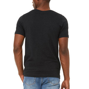 Custom Men's Front Logo Solid Casual T-Shirt-100% Cotton Heavyweight Regular Fit Breathable & Quick Dry - Product Image 4