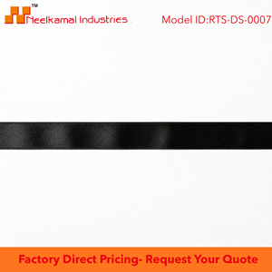 Wholesale 12mm <b>Black</b> Double Face Satin Ribbon for Gift <b>Wrap</b> Craft Decor Sewing Hair Bows Packaging Rolls Bulk - Product Image 6