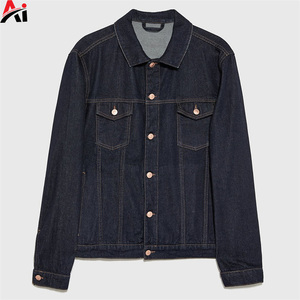 Chaqueta vaquera de alta calidad para hombre, estilo casual, de exportación, teñida en color liso, hecha en Pakistán. - Product Image 3