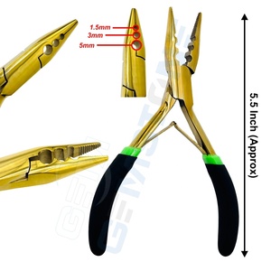 Kit d'outils professionnels pour extensions capillaires en acier inoxydable durable et réutilisable : micro-perles, pinces, crochets à boucle, pinces de sectionnement, fil - Product Image 3