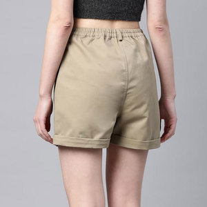 <b>Women</b> Anti-Wrinkle Quick Dry Breathable 100% Cotton Canvas Street Wear Drawstring Waist Customizable Casual <b>Womens</b> <b>Shorts</b> - Product Image 3