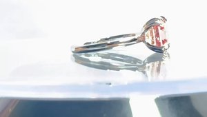 Bague de mariage éternelle en or massif 14 carats personnalisée avec diamant rose vif de laboratoire VS1, taille Asscher 2 carats - Product Image 3