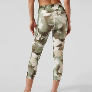 Leggings Casuales para Mujer, Sublimados, con Logotipo Personalizado, Diseño de Cintura Alta para Yoga, Estampado Floral, Precio al por Mayor, para Gimnasio y Entrenamiento - Product Image 5