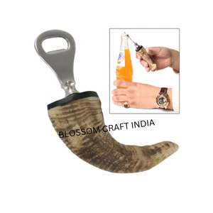 Ouvre-bouteille personnalisé en corne de chèvre polie et corne de boeuf ouvre-bouteille Décoration de Noël au prix de gros - Product Image 6