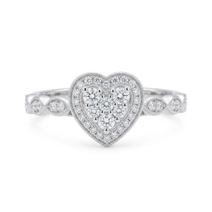 Bague de luxe de créateur en or massif 10K avec diamant de laboratoire, design goutte d'eau, superbe double halo, style cathédrale, pour fiançailles, mariage, cadeau - Product Image 5