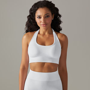 Top Deportivo OEM 2026 para Mujer, para Fitness, Running, Gimnasio, Yoga, con Logotipo Personalizado, Relleno, Color Azul - Product Image 2
