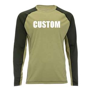 Chemises de pêche en jersey à col rond, design camouflage, protection solaire UPF50+, 100% polyester et élasthanne, sublimation - Product Image 6