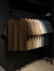 เสื้อยืดคอตตอน 100% ปรับแต่งได้ สำหรับผู้ชายและผู้หญิง คุณภาพสูง 40-Singles เส้นด้ายคู่ 210 กรัม สีพื้นเรียบง่าย แขนสั้น KANEKA - Product Image 3