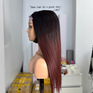 Peluca de cabello humano vietnamita Bonestraight para mujeres, con puntas marrones en ombré, cabello de lujo de alta calidad, precio de fábrica al por mayor. - Product Image 6