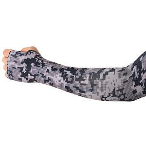 Mangas de Ciclismo con Camuflaje Digital Azul, Transpirables, Protección Solar Anti-UV, Equipo Deportivo - Product Image 2
