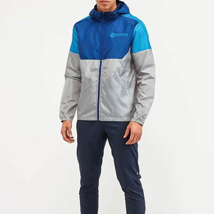 Veste coupe-vent élégante à capuche pour homme, tissu respirant et léger, coupe confortable, idéale pour les activités de plein air, les sports et l'entraînement - Product Image 2