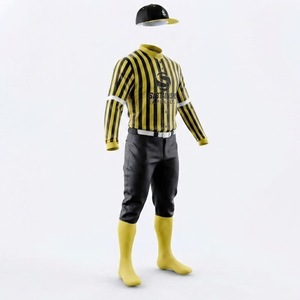 Maillot de baseball professionnel à boutons, uniforme d'équipe respirant en maille, avec nom, numéro et logo brodés, pour clubs de baseball - Product Image 5
