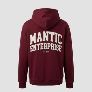 เสื้อฮู้ดผ้าฟลีซคอตตอน 100% ปักโลโก้ตามสั่ง OEM สำหรับฤดูใบไม้ร่วง พร้อมชุดวอร์มแบบมีฮู้ดสำหรับทุกเพศ - Product Image 3
