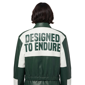 Fashion Leather <b>Jacket</b> <b>Women</b> Back Printed Sublimation PU Leather <b>Jackets</b> <b>Women's</b> Zipper Genuine Leather <b>Jackets</b> Ladies - Product Image 1