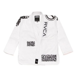 Kimono de Jiu-Jitsu Brésilien BJJ pour adulte de qualité supérieure, 450 g/m², Shoyorol Batch 105 Done Blue, blanc, 100 % coton, uniforme d'arts martiaux - Product Image 1