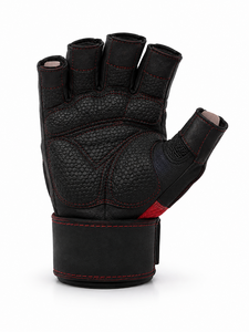 Custom Logo Unisex Leather Fitness Gloves <b>Half</b> Finger Weight Lifting Non <b>Slip</b> Breathable Gym Training Body Building Hand Fasten - Product Image 3