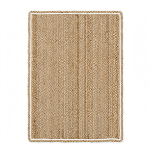 Tapis rectangulaire fait main en jute tissée, antidérapant, style bohème, pour salon, usage domestique, épaisseur personnalisée, avec envers en jute, export BD - Product Image 3