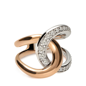 Modern Diamond <b>Cocktail</b> <b>Ring</b> 10K <b>Gold</b> Round Natural Stone Women Engagement Jewelry - Product Image 1