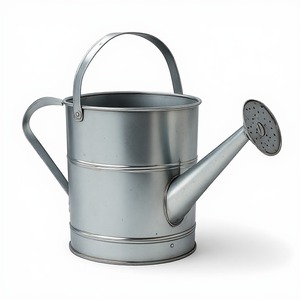 Contemporary Galvanized Watering Can Designed For Modern <b>Gardens</b> Offering Durable Construction And Elegant Appearance - Product Image 1
