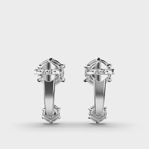 IGI Certified Lab Grown Diamond Drop Stud <b>Earrings</b> 9K Rose / Yellow / White Gold Round Brilliant Diamond Designer <b>Earrings</b> - Product Image 4