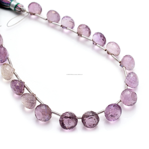 สร้อยคอพลอยสีม่วงแบบเหลี่ยมเพชรพลอยธรรมชาติที่น่าตื่นตาตื่นใจเป็นที่ต้องการสูงสำหรับทำเครื่องประดับสร้อยคอสร้อยข้อมือ - Product Image 1