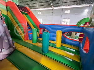Château <span class=keywords><strong>gonflable</strong></span> multi-activités <span class=keywords><strong>Jurassic</strong></span> World avec toboggan - Product Image 5
