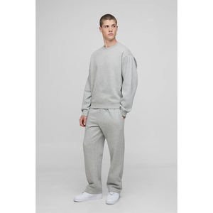 Conjuntos de Sudadera y Pantalones Deportivos de Algodón Grueso para Hombre, Personalizados al por Mayor, Talla Grande, Unisex, Transpirables, para Invierno - Product Image 4