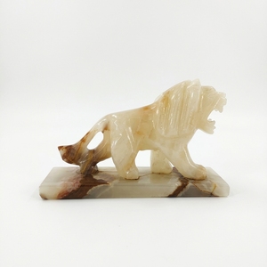 Figurines de lion en onyx vert, design de logo personnalisé, décoration artisanale pour la maison, CROXX LINC INTERNATIONAL OEM ODM - Product Image 3