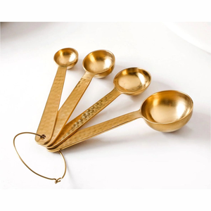 Heavy Duty <b>Measuring</b> Spoons Set of 4 Metal <b>Measuring</b> Spoons for Dry and Liquid Ingredients Food Grade Spice <b>Measuring</b> Spoon - Product Image 3