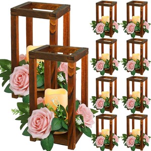 Black Redwood Decorative <b>Lanterns</b> Wholesale | Handcrafted Wooden <b>Lanterns</b> India - Product Image 2