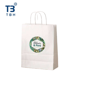 Sac en papier torsadé haut de gamme, idéal pour les commerçants, les vendeurs et les fournisseurs, 270x240x180mm - Product Image 4