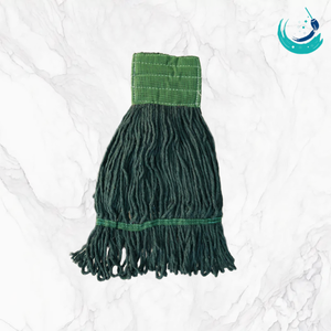 KSR Cabezales de fregona rectangulares de algodón de alta calidad con hilo a todo color, sistema de limpieza de suelos con banda de malla de 5 pulgadas, autoescurrible y recargable - Product Image 1