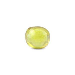 Handcrafted 4.25 Carat Oval Faceted Yellow Sapphire Loose Gemstone for Fine Jewelry - Product Image 2